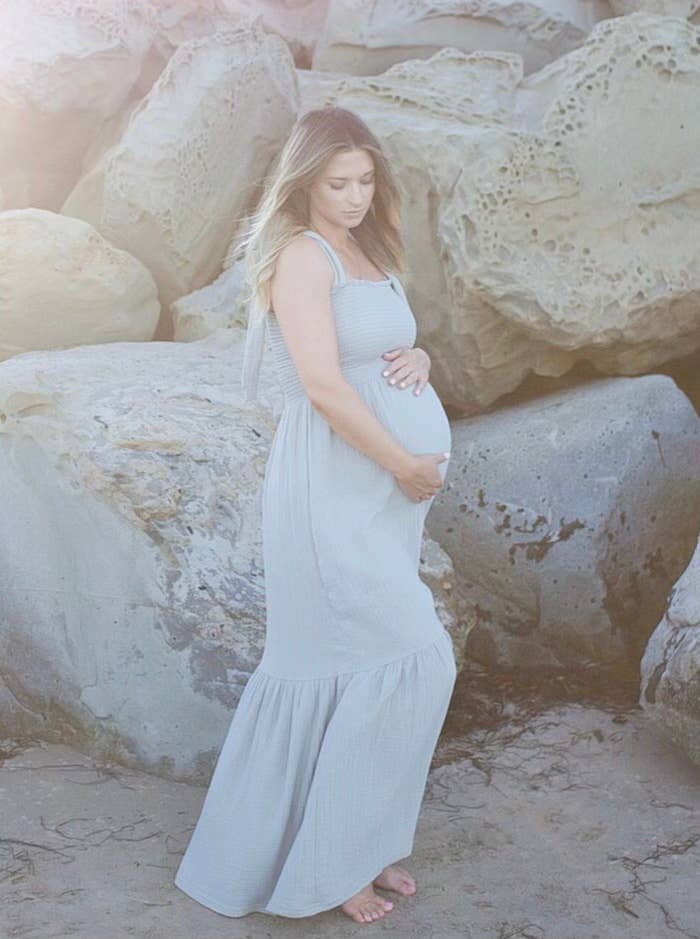 LIV Maternity - Wholesale Dress - Maternity - Smocked Gauze Dress1