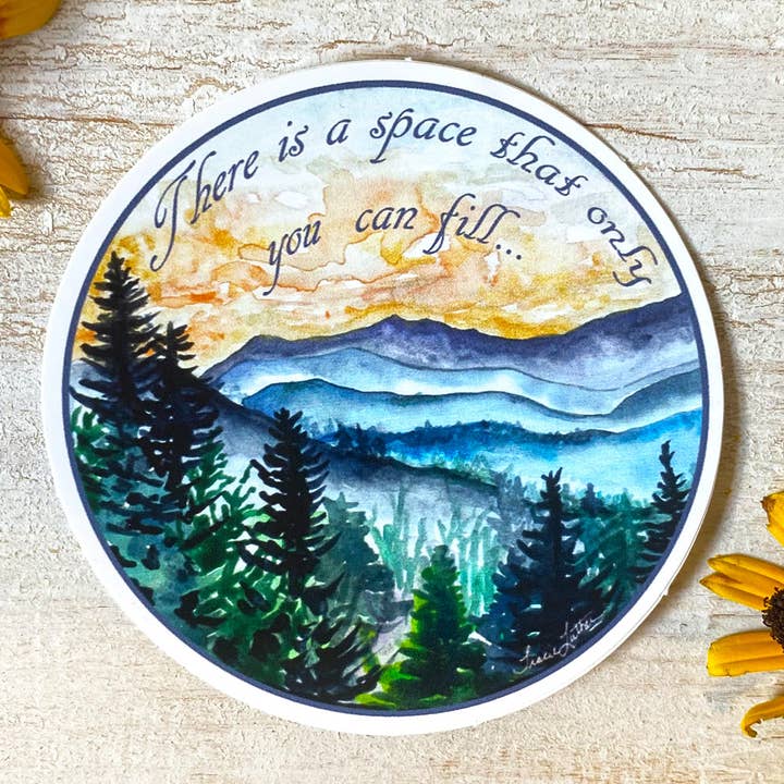 Mountain Sticker for wholesale by Cloud Cottage Creative Company