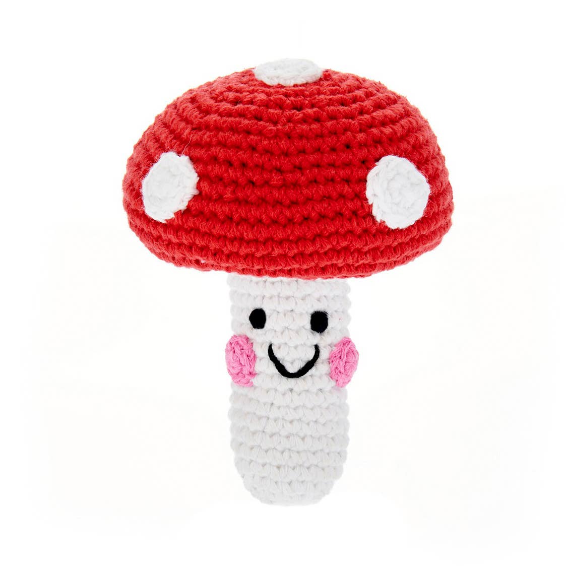 Pebble - Wholesale Handheld Rattle - Baby - Whimsical Red Mushroom Rattle – Baby Gift-Ready Plush Toy