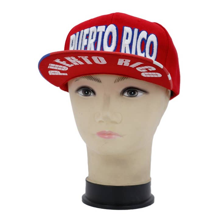 Red Puerto Rico Snapback for wholesale on Faire2