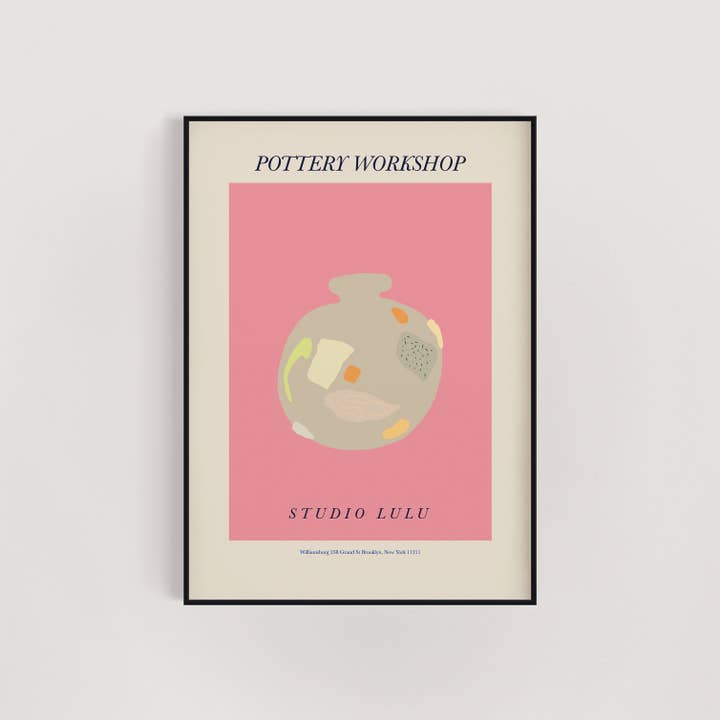 Pink Mosaik Keramik Vægkunst Print for engroshandel hos Malff Homeware