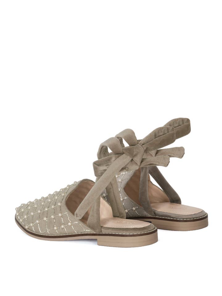 Rag Company - Wholesale Mules - Women's - ASANTE CRISSCROSS BEADED VEIL VELVET MULES1