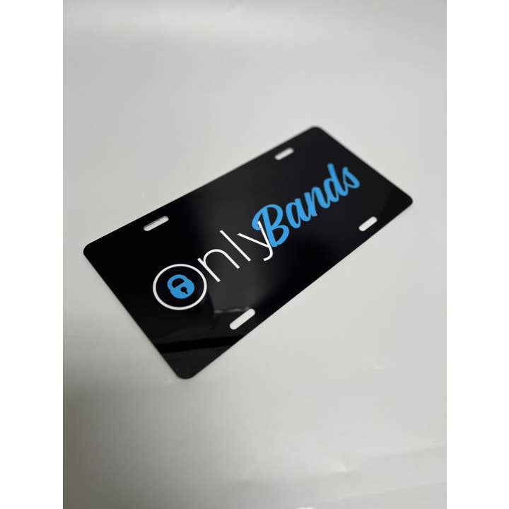 OnlyBands License Plate for wholesale by Combat Waterfowl