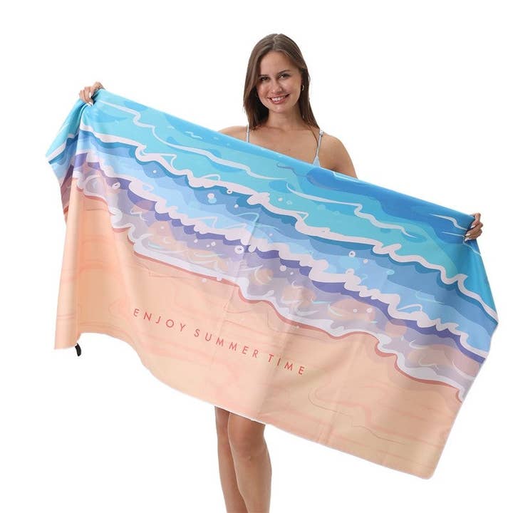 Beach Towel With Single-Sided Printing for wholesale by FurDecoration