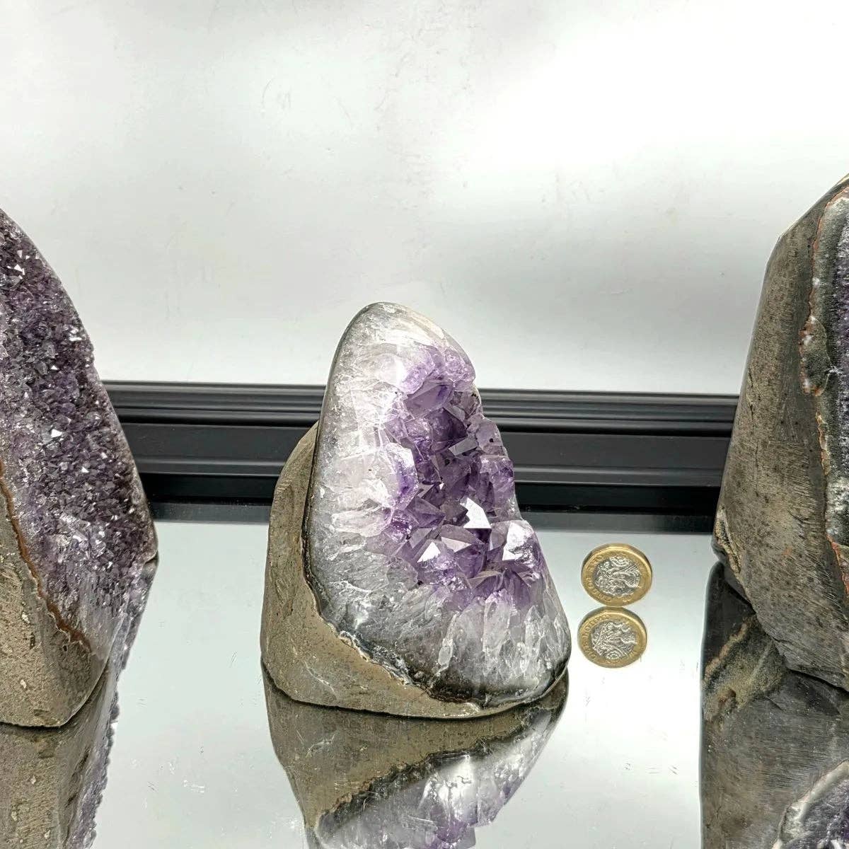 Distinction Crystals - Wholesale Spiritual Stone/Crystal - Large Uruguayan Amethyst Crystal Cutbase (B 1-1.25KG)1