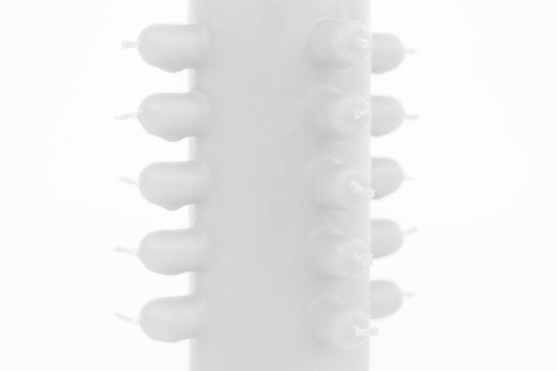 Las Velas de Mariano - Wholesale Tapered Candle/Candlestick - 21 Mechas White Velon3