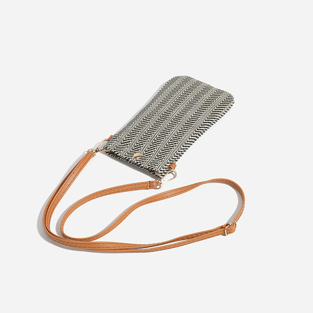 UNISHE - Wholesale Tote Bag - Women's - Woven Vertical Straw Crossbody Shoulder Bag ZK32251