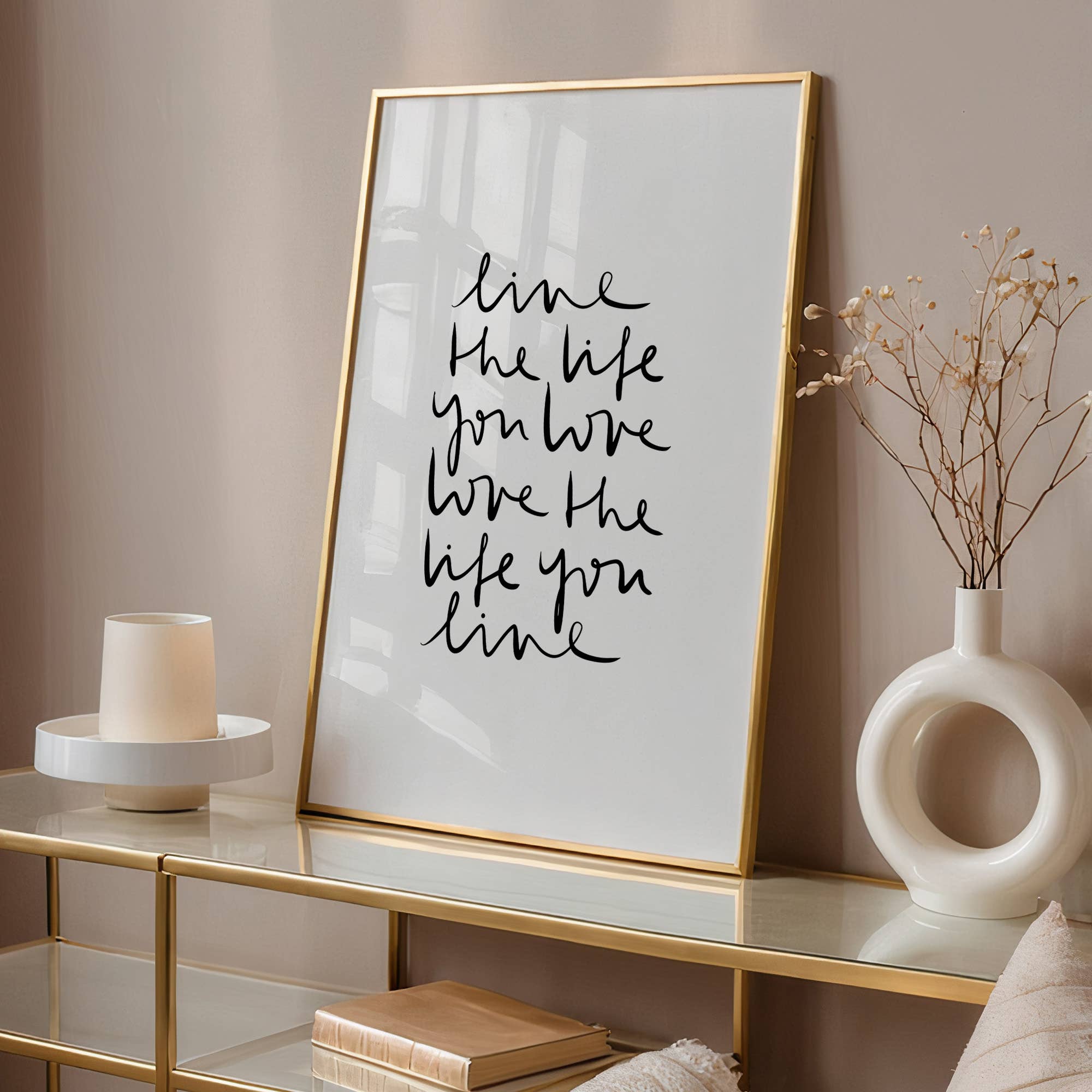 Tales by Jen - Wholesale Poster - Poster Live the Life You Love Love the Life You Live Poster3