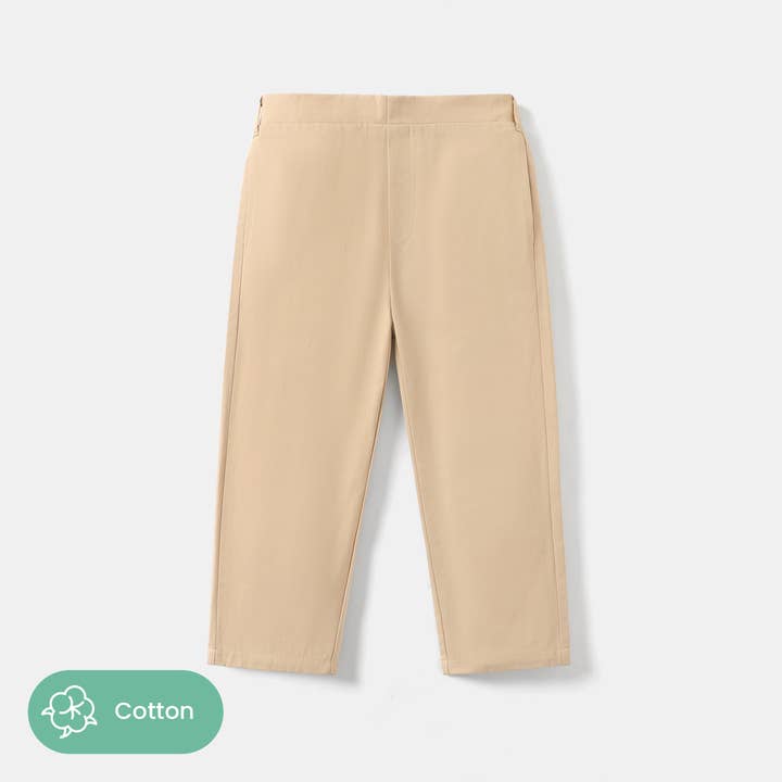 Toddler Boy 100% Cotton School Uniform Casual Pants for wholesale by PatPat