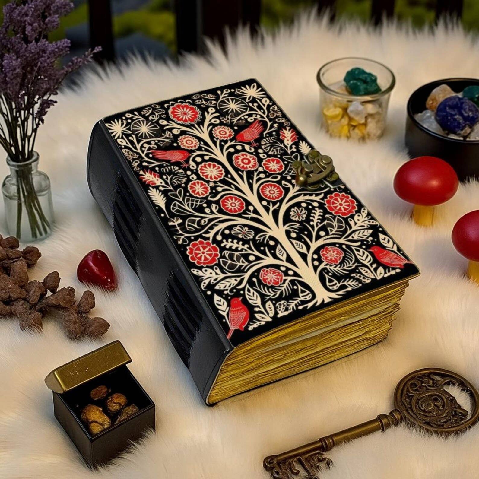 MNM HANDICRAFTS - Wholesale Journal/Diary - Handmade Vintage Leather Journal Floral journal Notebook 4