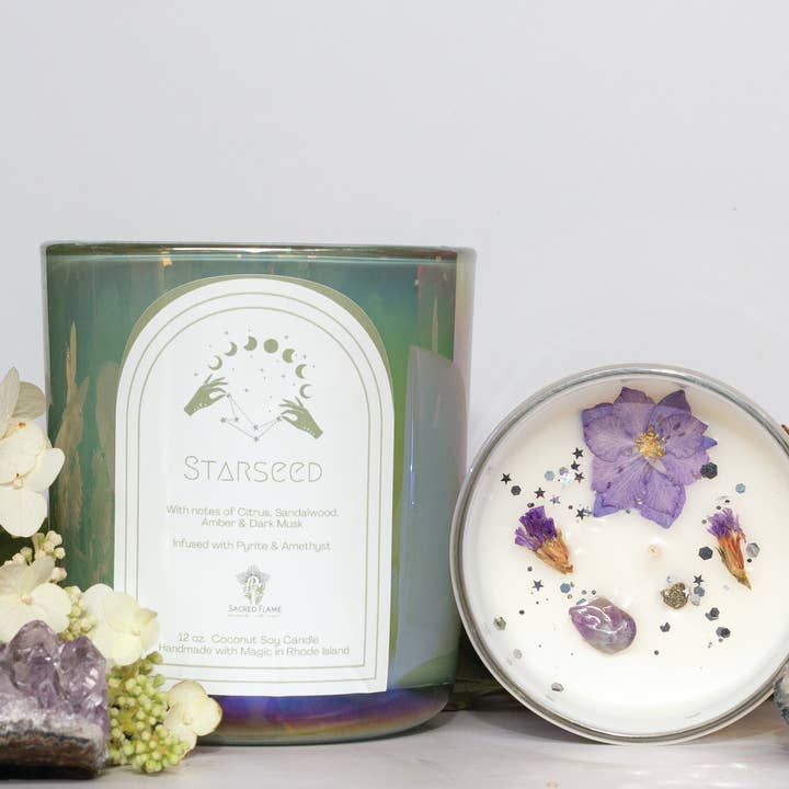 Starseed - Intention Coconut Soy Candle for wholesale by Sacred Flame