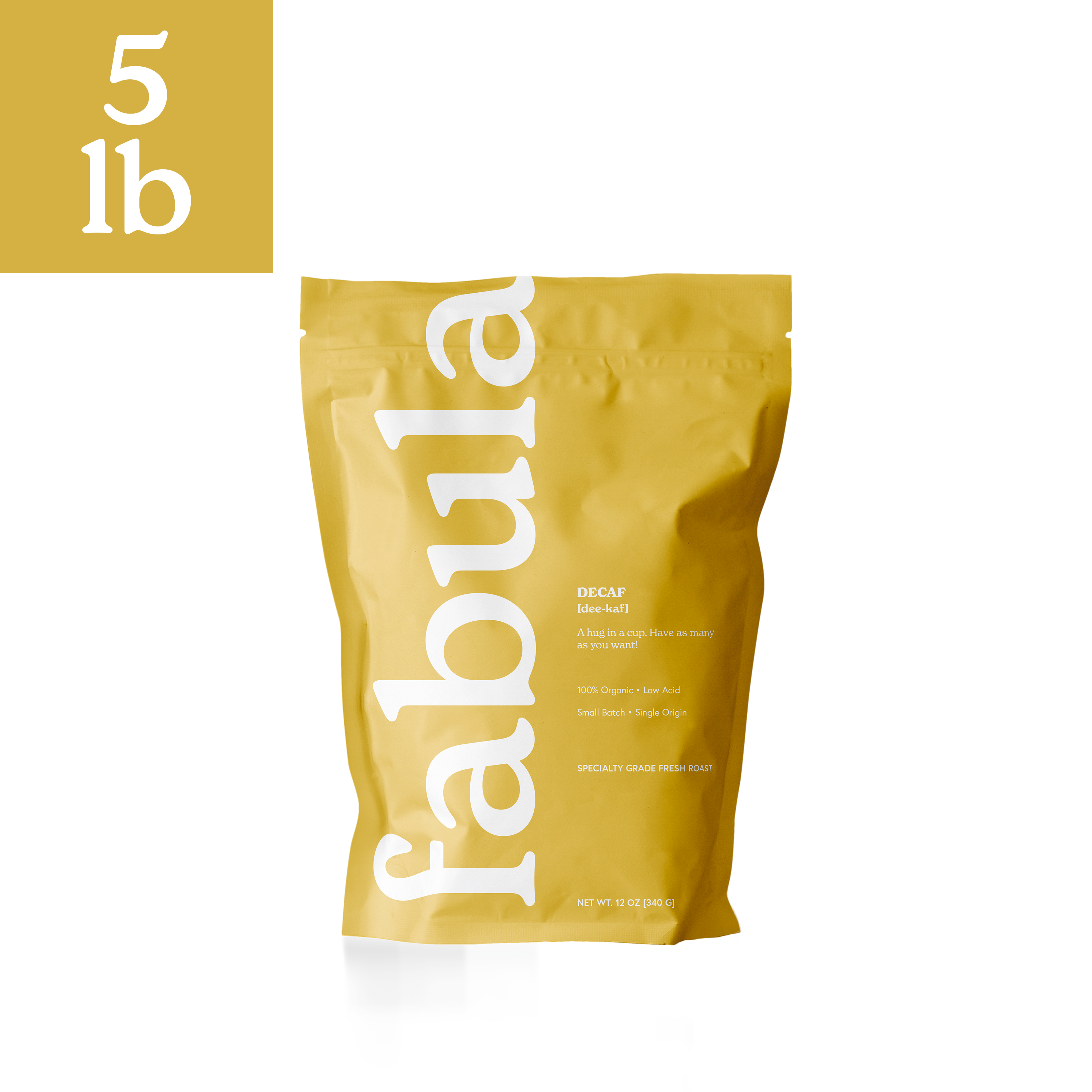 Fabula Coffee - Wholesale Coffee Beans - Decaf Roast, Whole Bean, 5 lbs., 1 Bag0