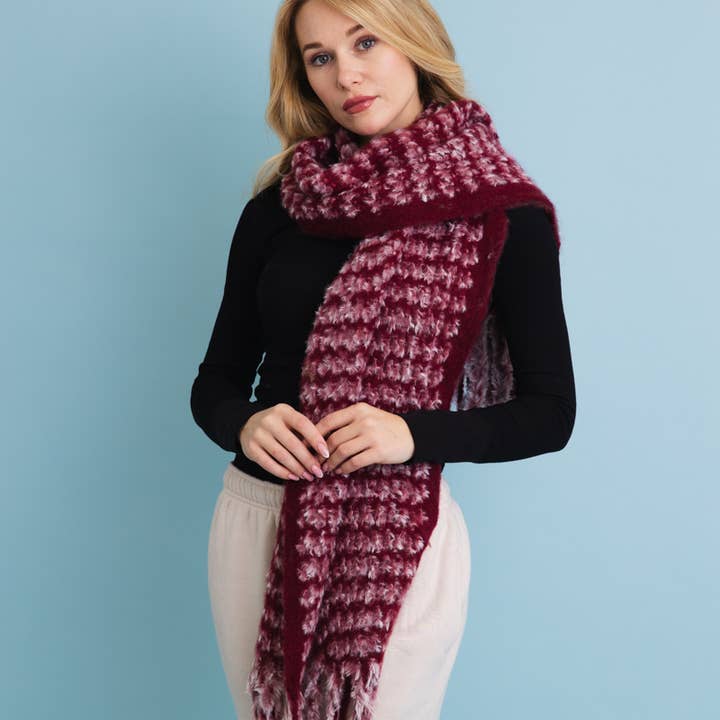 Leto Accessories - Wholesale Scarf - Unisex - Ultra Soft Chenille Tassel Scarf - 6 Colors!9