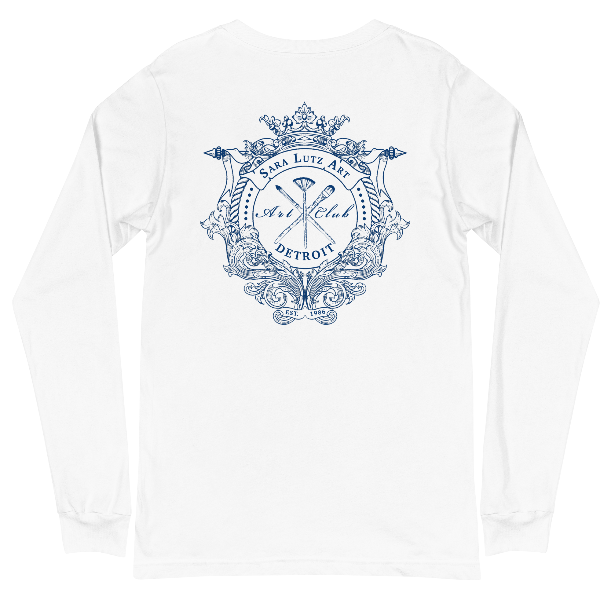 Sara Lutz Art - Wholesale Screen Printed T-Shirt - Unisex - Art Club Crest Long Sleeve Tee4