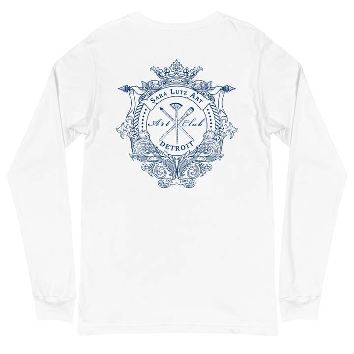 Sara Lutz Art - Wholesale Screen Printed T-Shirt - Unisex - Art Club Crest Long Sleeve Tee4