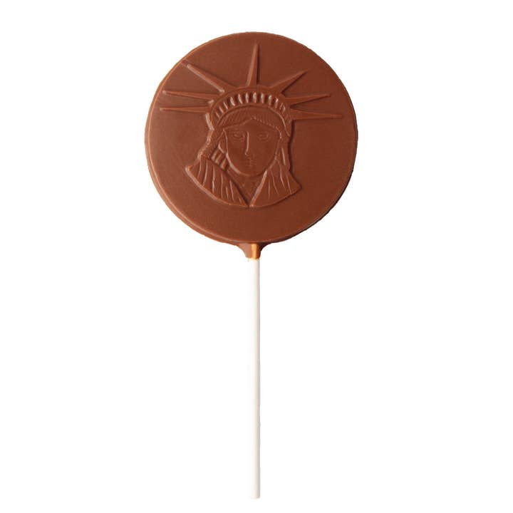 Chocolate Liberty Pop for wholesale by Vermont Nut Free Chocolates
