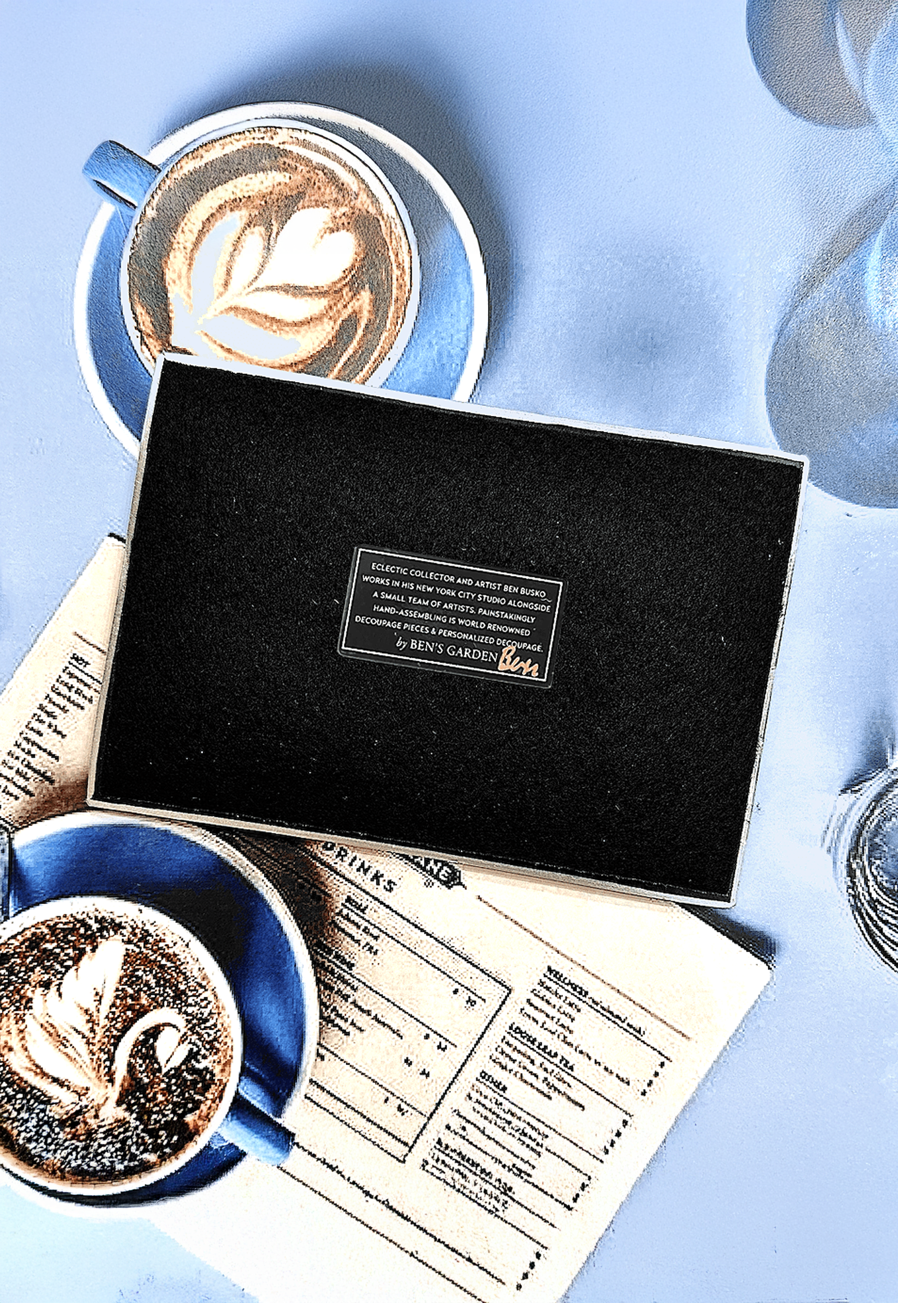 Ben's Garden – wholesale Prydnadsbricka – Böjligt glasfat med dekoupage och fransk kuvertdesign med hjärta3