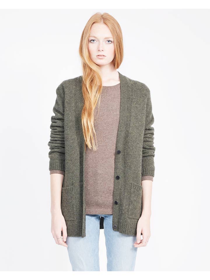 QUINN - Wholesale Cardigan - Women's - Cashmere Boyfriend Cardigan7