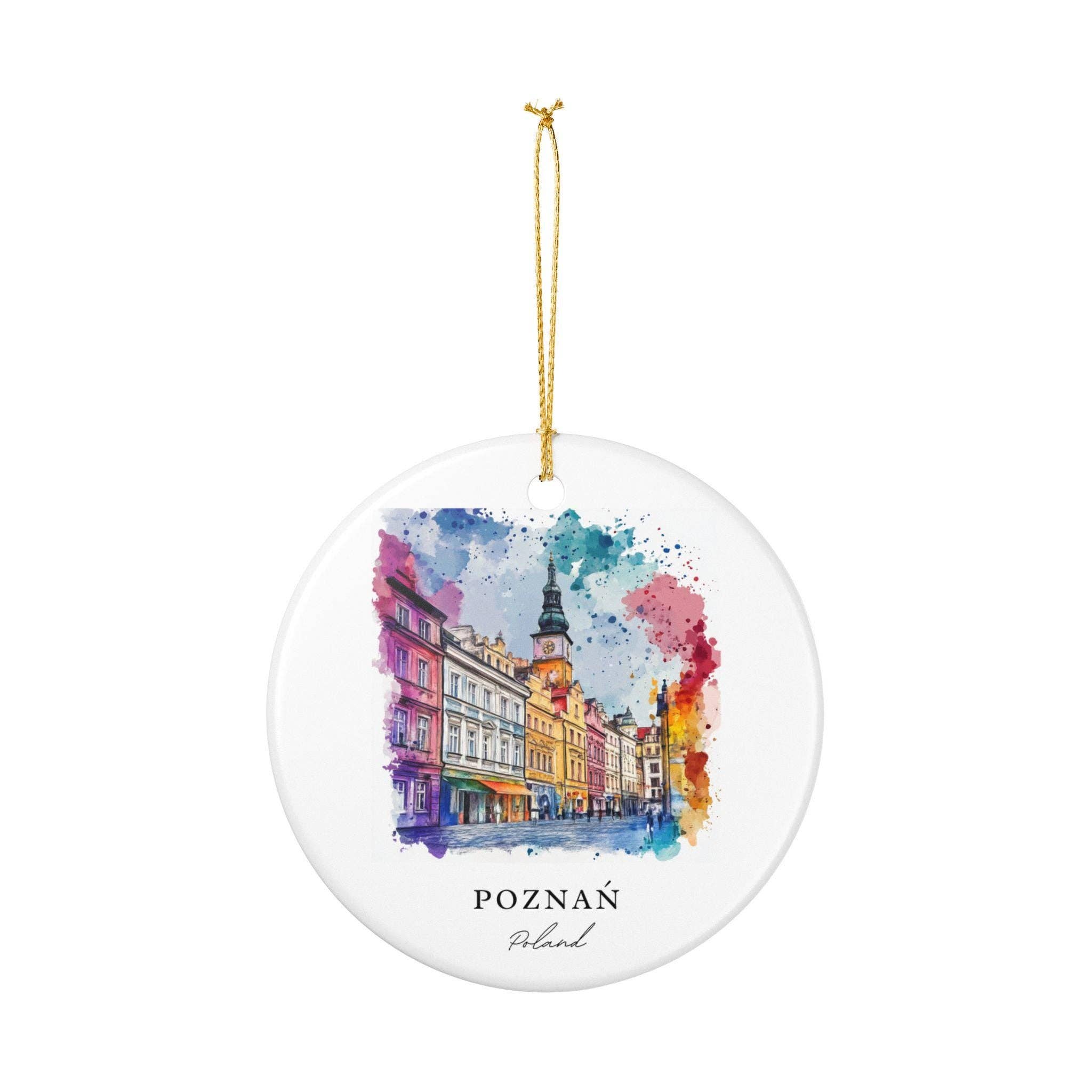 Premium Travel Art - Wholesale Ornament - Poznan Ornament: Unique Poznan Poland Souvenir, Poland Xmas Decor, and Authentic Poznan Poland Gift2