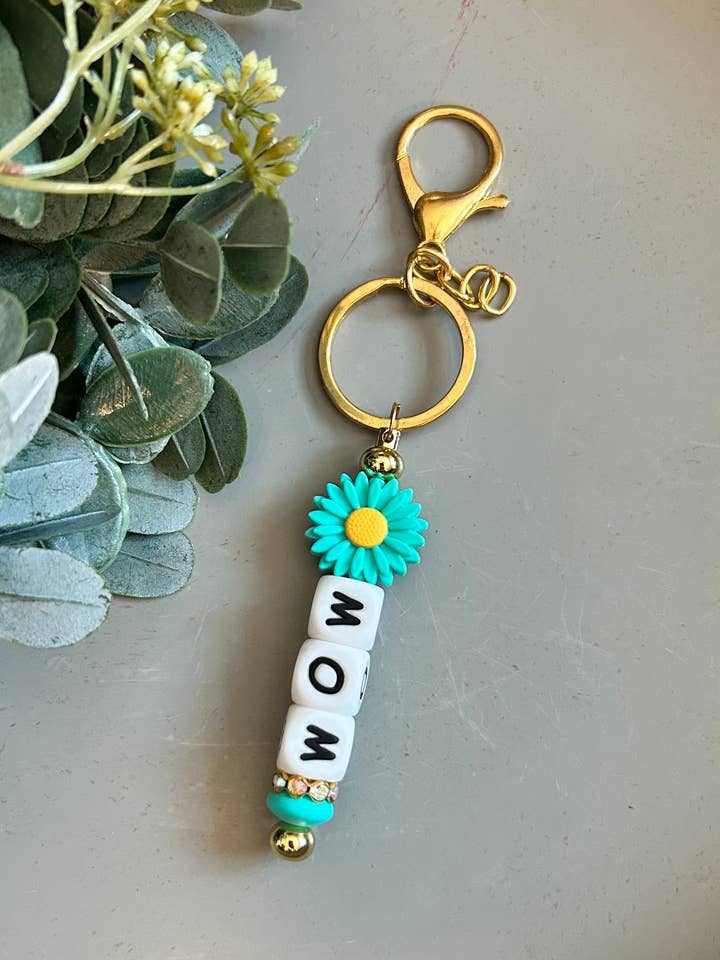 Delilica Beaded Keychains for wholesale by Two Cute Boutique LLC