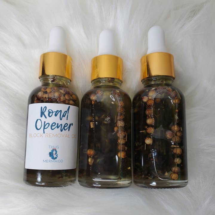 THUG MERMAIDD - Wholesale Essential Oil - ROAD OPENING Block Removal Oil - , Manifestation Oil, Spell Oil, Ritual Oil, Anointing Oil, Block Removal, New Beginnings