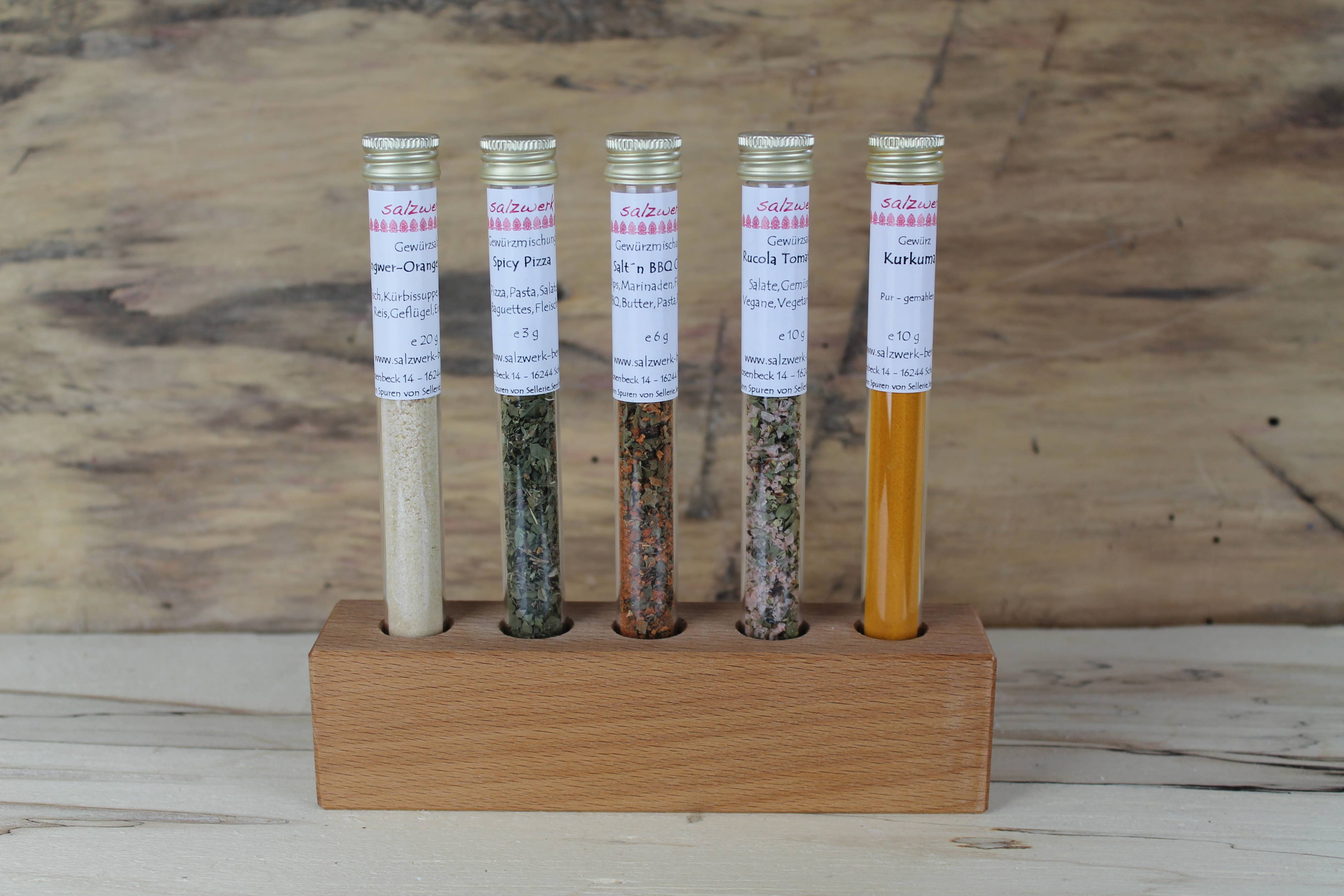 Salzwerk Berlin - Wholesale Dried Spice Mix - Set of 5 with spices0