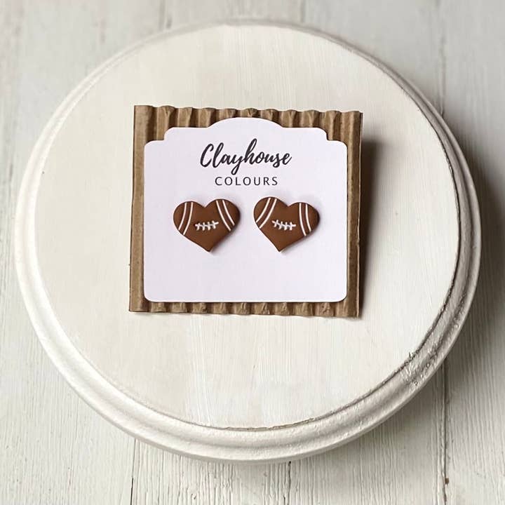 Clayhouse Colours - Wholesale Stud/post earrings - Sports Studs | Football, Baseball, Volleyball Basketball