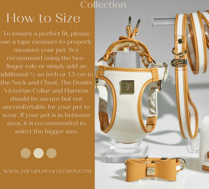 The V.I.PUP Collection - Wholesale Pet Collar - Dog - Denim Victorian 88 & Gold Collar8