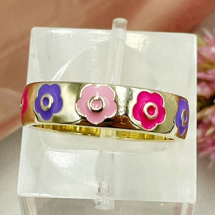 Ring mit bunten Cartoons für den Großhandel von Cherie by Cherie