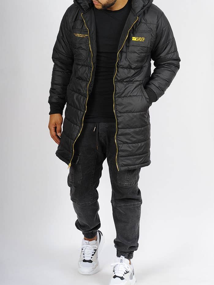 Sayf Karismatik Mid-Length Puffer Jacket for wholesale by SAYF