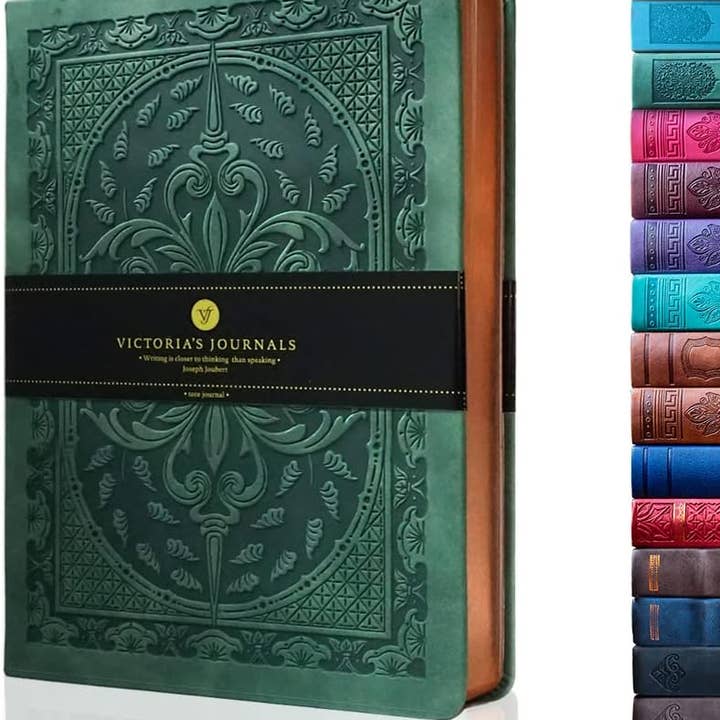 Victoria's Journals - Wholesale Journal/Diary - Victoria's Journals Vintage Style Diary Hard Cover (Green)