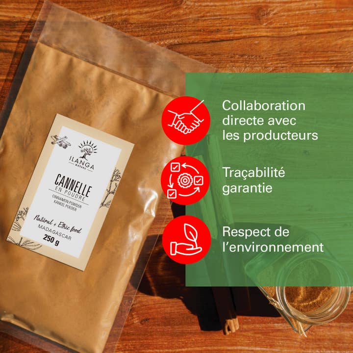 Ilanga Nature – wholesale Torkad krydda – Kanel pulver 250g