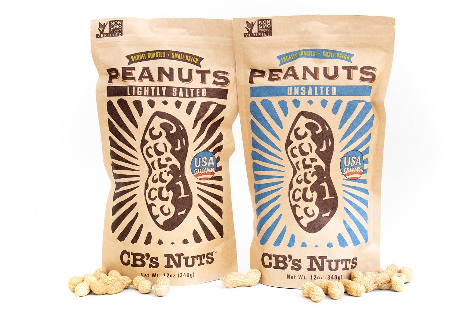 CB's Nuts – wholesale Nuts – 12oz Lightly Salted Jumbo Peanuts - 122