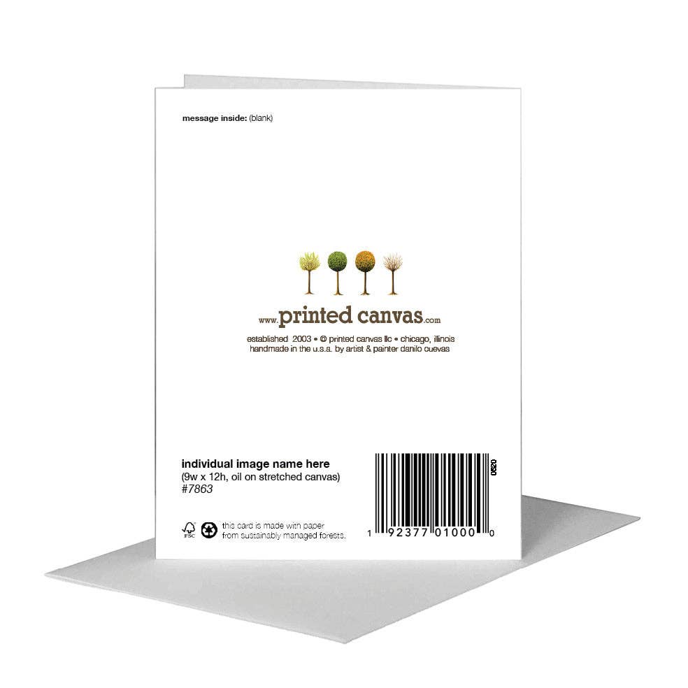 Printed Canvas – wholesale Birthday card – Layers of Buttercream, Greeting Card (#7450AA)2