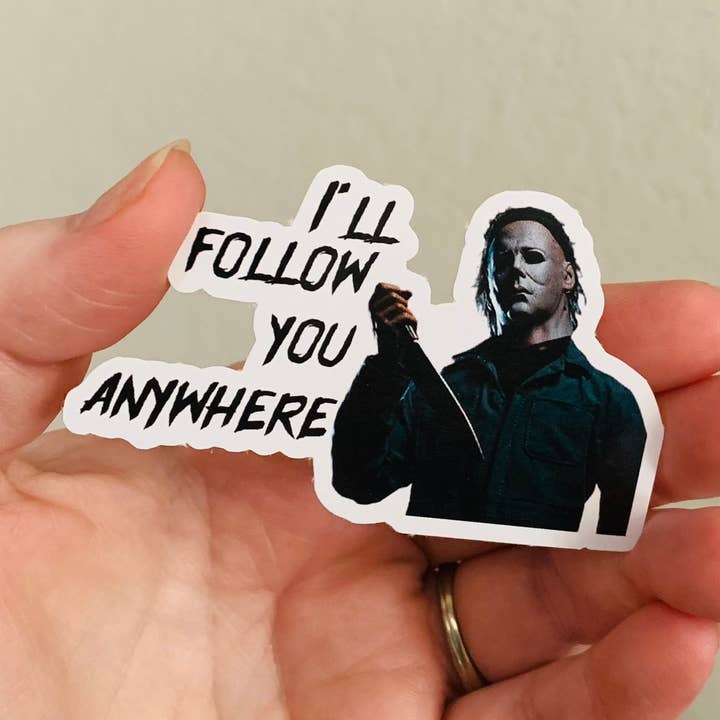 Oily Graphic Creations - Wholesale Sticker - Michael Myers Halloween- Scary Love Sticker/Magnet0