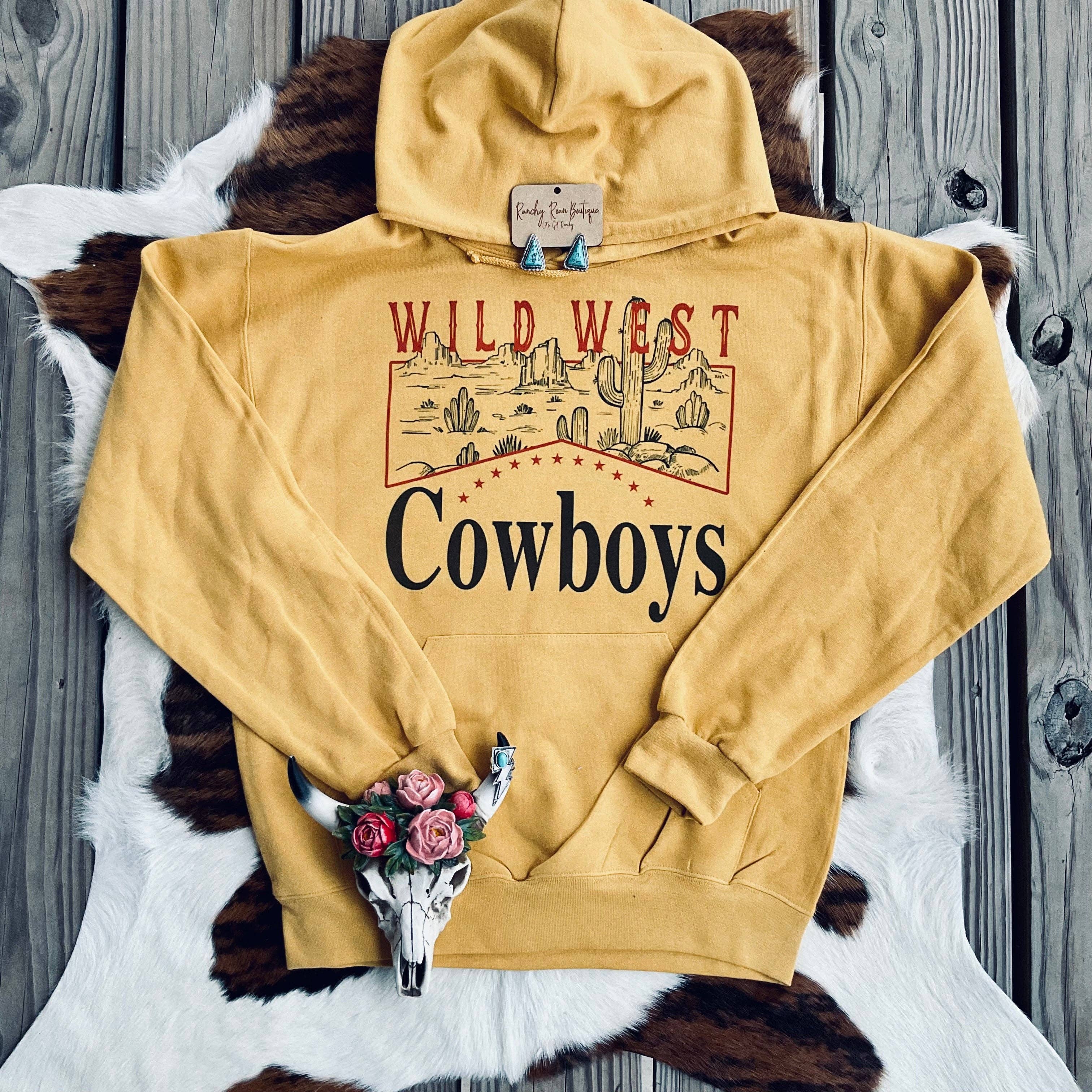 Ranchy Roan Boutique – Hoodie – Mulher por atacado – Hoodie Wild West Cowboy3