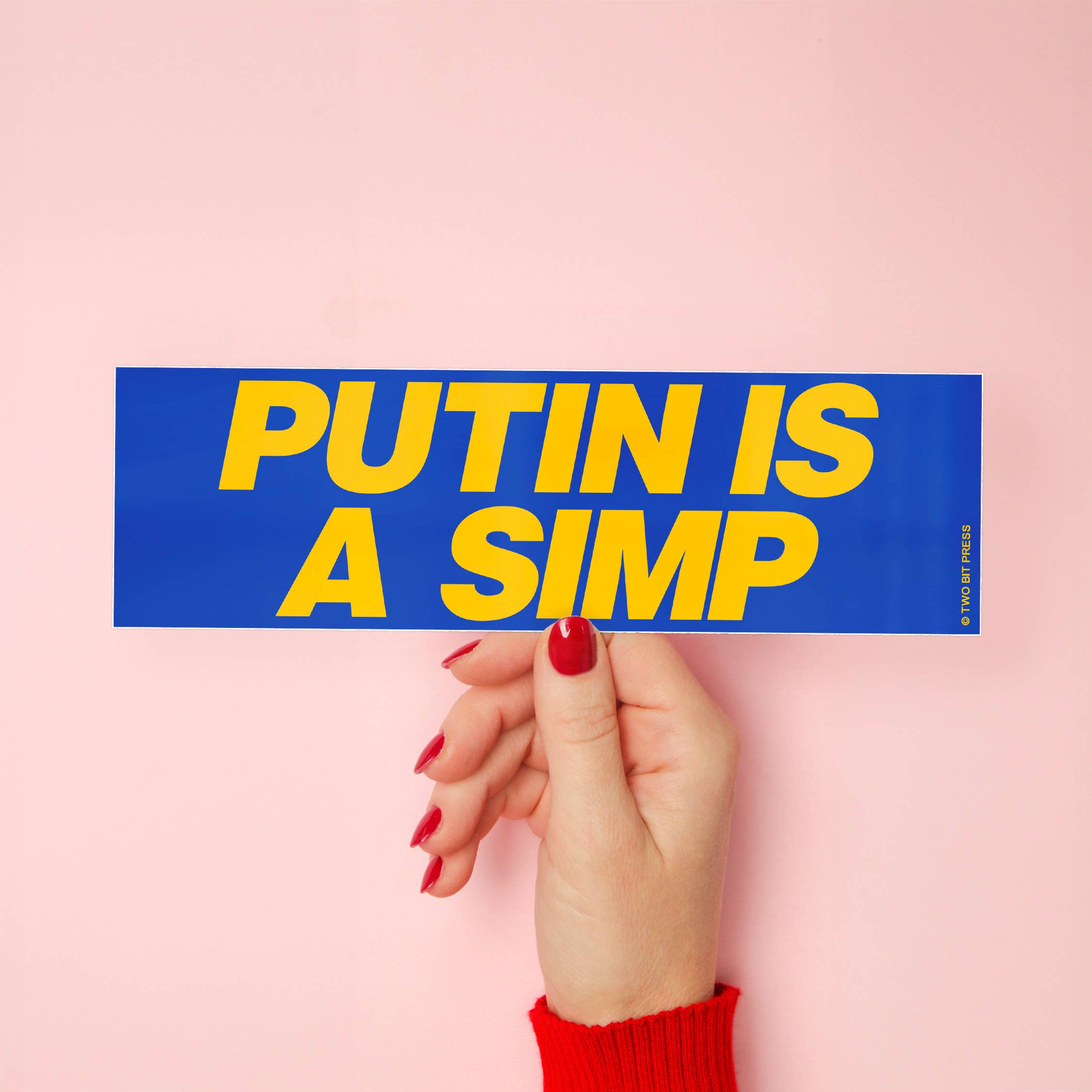 Two Bit Press - Wholesale Sticker - PUTIN is a SIMP Bumper Sticker - Funny Vintage Style Vinyl2