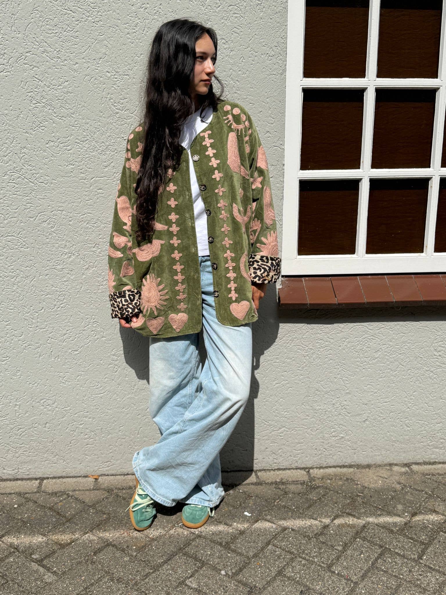 ToutVintage - Wholesale Jacket - Women's - Velvet Jacket DREAM green pink6