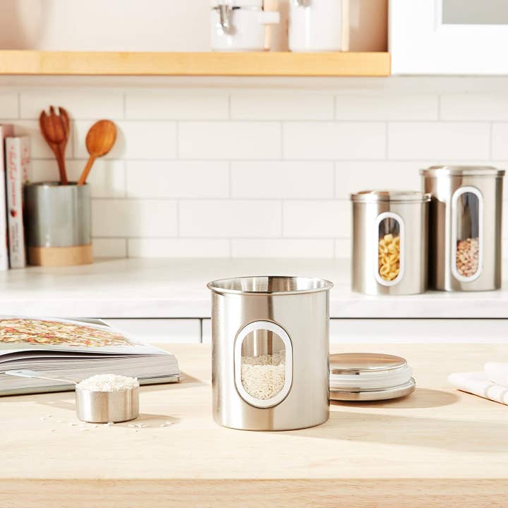 Fox Run Brands - Wholesale Canister set - Fox Run Stainless Steel Canister Set, 3-Piece Set2