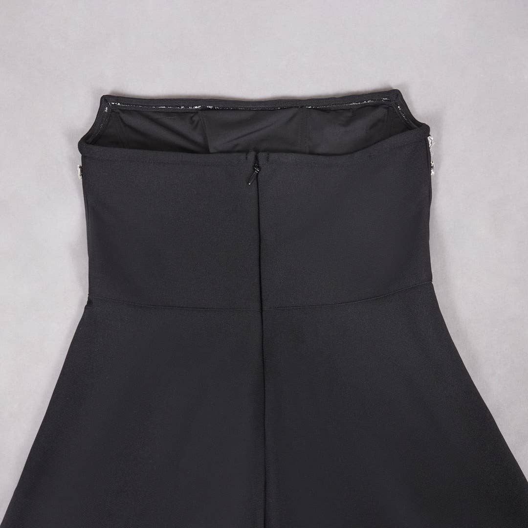 Productseeker - Venta al por mayor Vestido - Mujer - Vestido bandage elegante y chic con tirantes DR596 y adornos de pedrería20