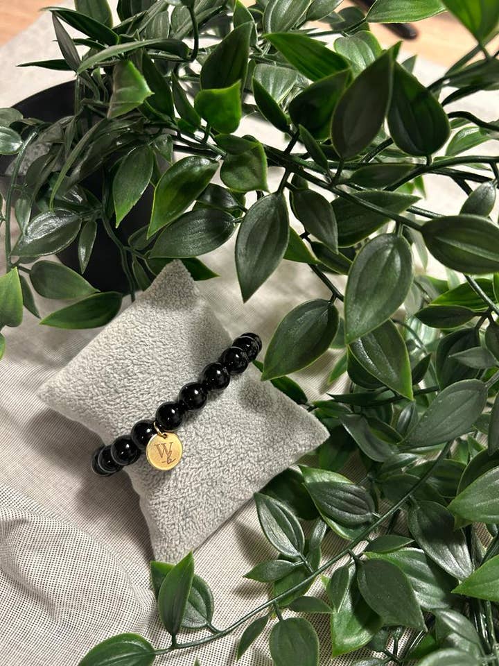 Obsidian bracelet: support and clarity for wholesale by Witches box