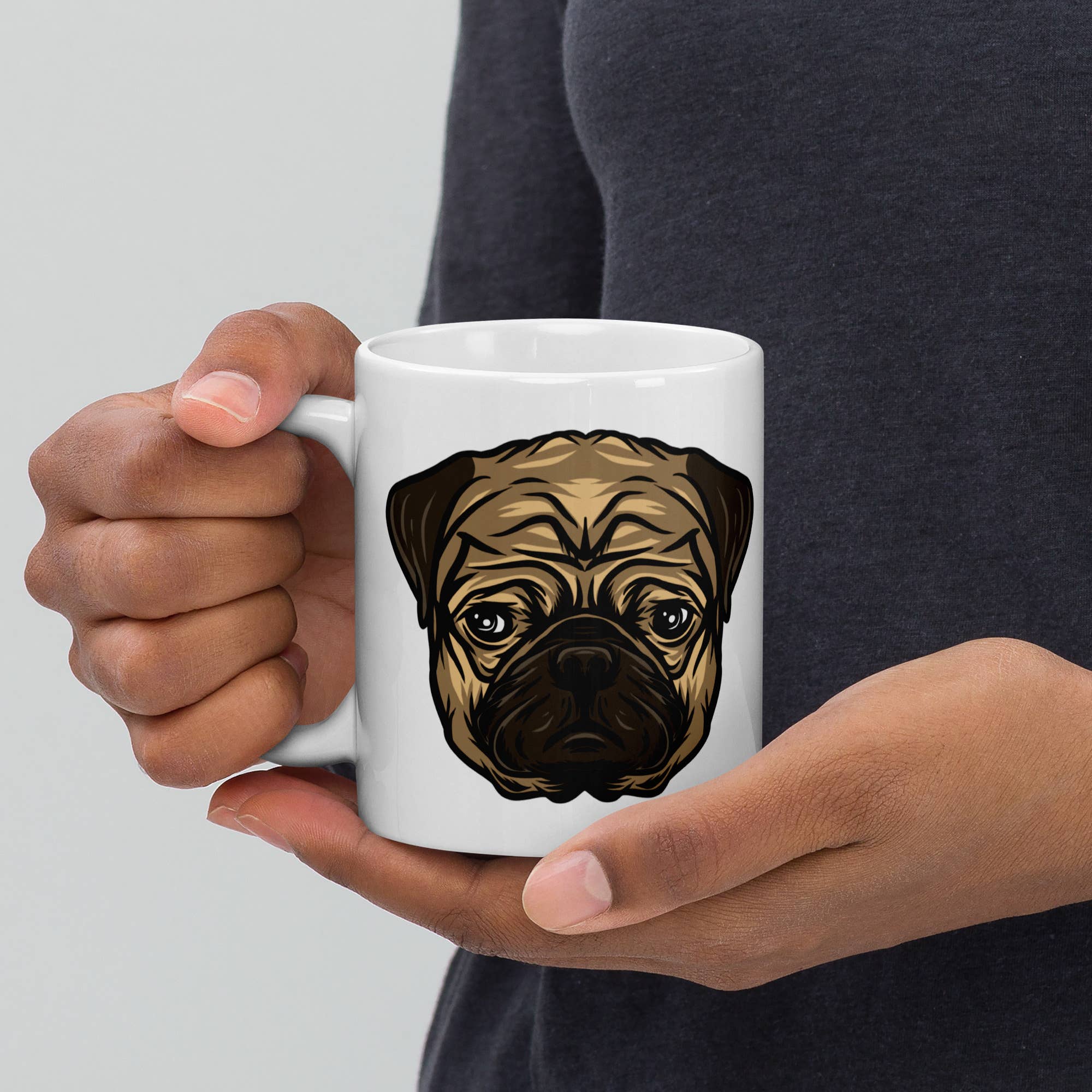 Club No-Kill 2027 Coffee Mugs - Wholesale Coffee Mug - Vinny the Pug Coffee Mugs                                 8