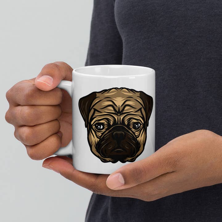 Club No-Kill 2027 Coffee Mugs - Wholesale Coffee Mug - Vinny the Pug Coffee Mugs 8