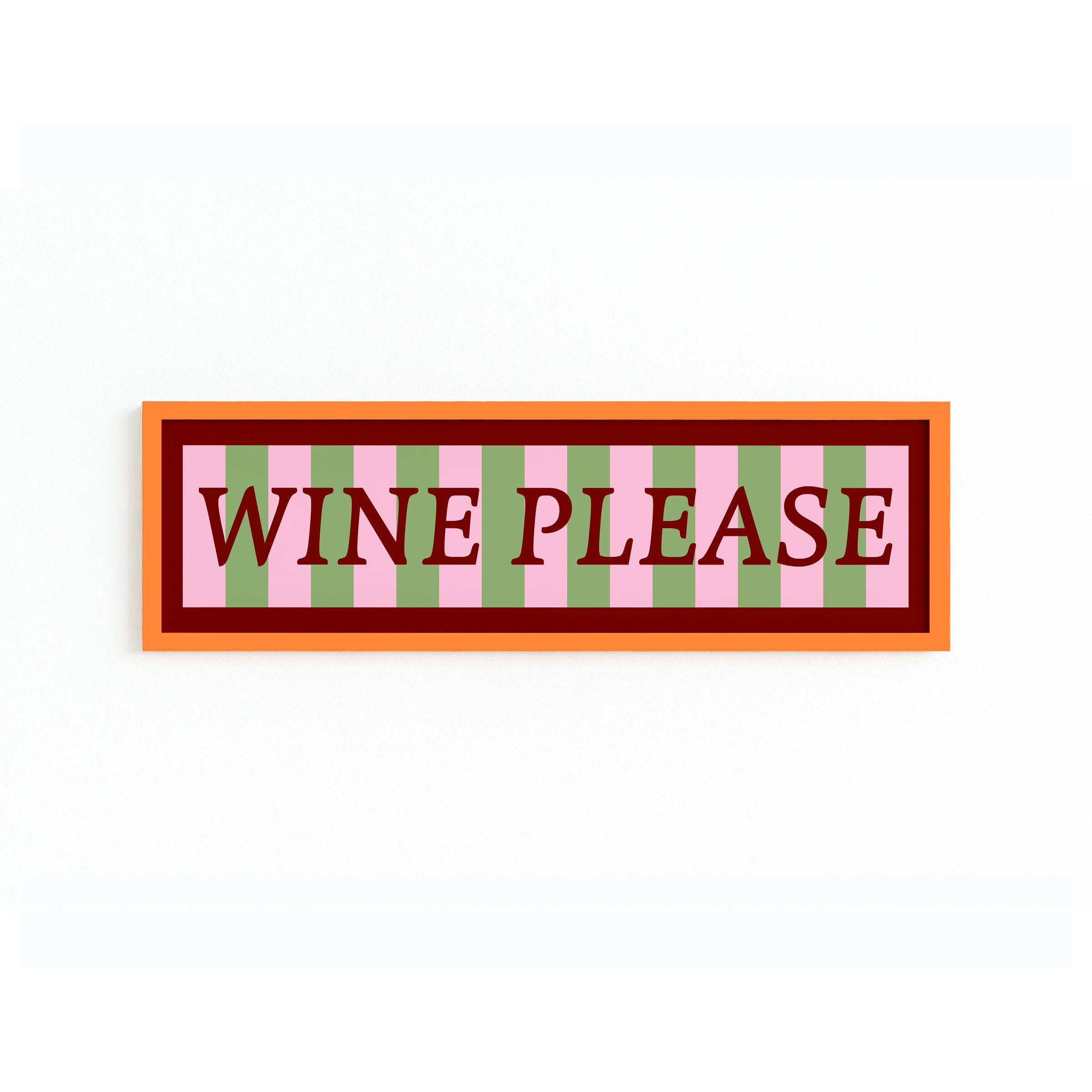 Maddison Ball Creative - Wholesale Art Print - Wine Please Panoramic Framed Print3
