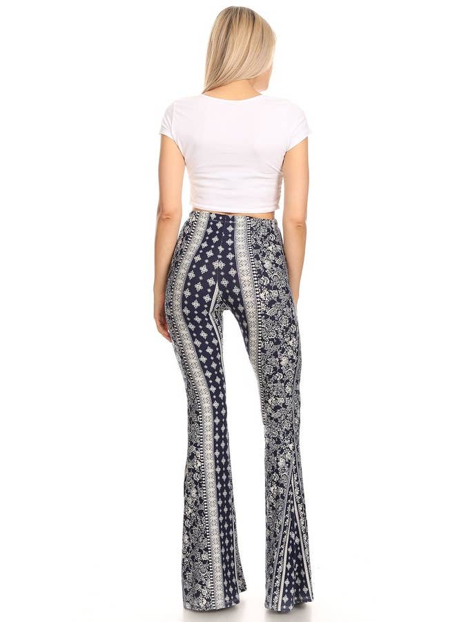 VIBE Apparel Co - Wholesale Pants – Women's - Aztec Wide Leg Flare Pant16