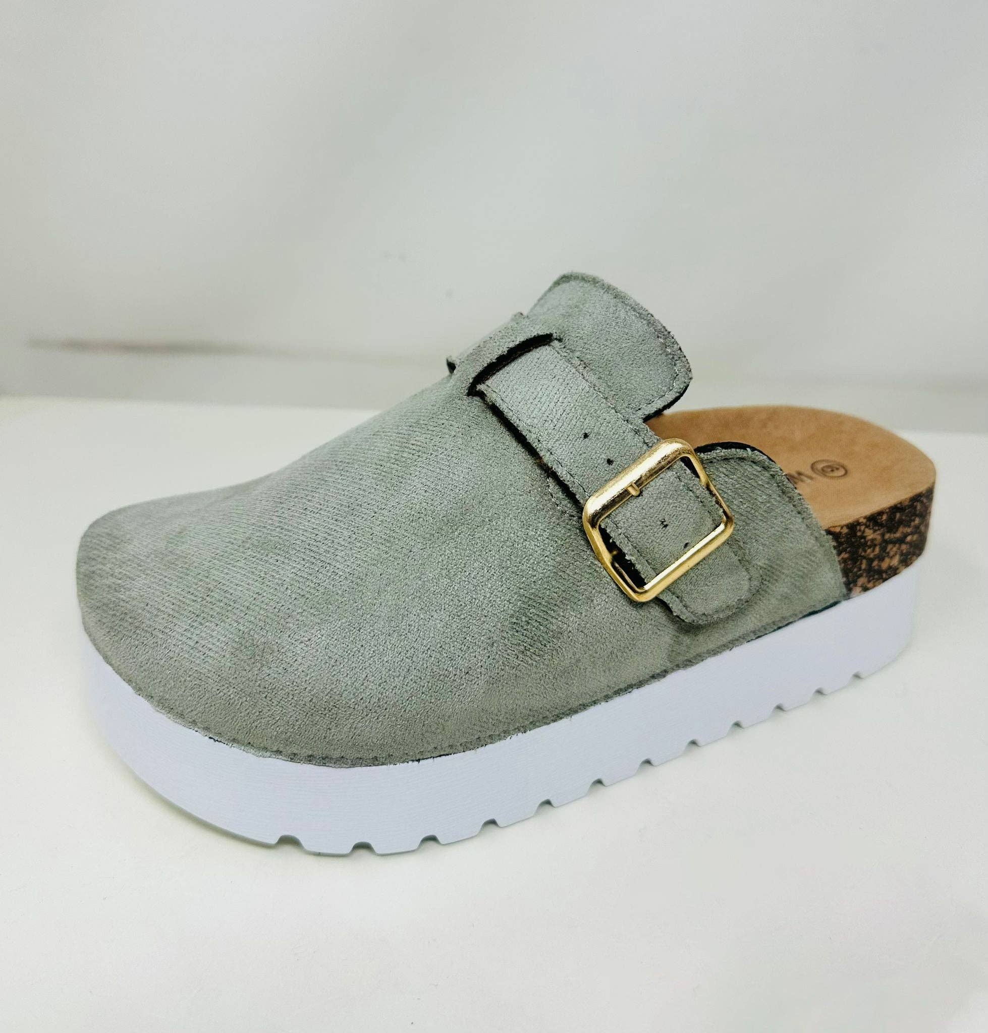 Mars Sky Shoes Wholesale - Vente Mules – femme - Wild Diva JUTTA-01 Mules à boucle pour femmes avec semelle en liège et semelle épaisse - Pack de 18 paires - 15,45/paire3