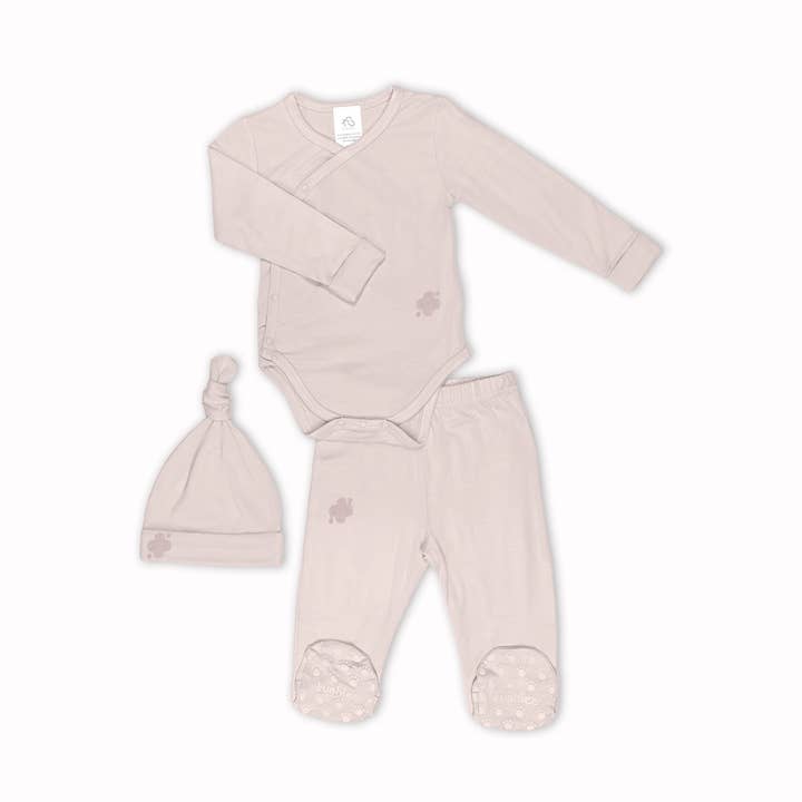 Bamboo Take Me Home Set - Blush for wholesale by Kushies Baby