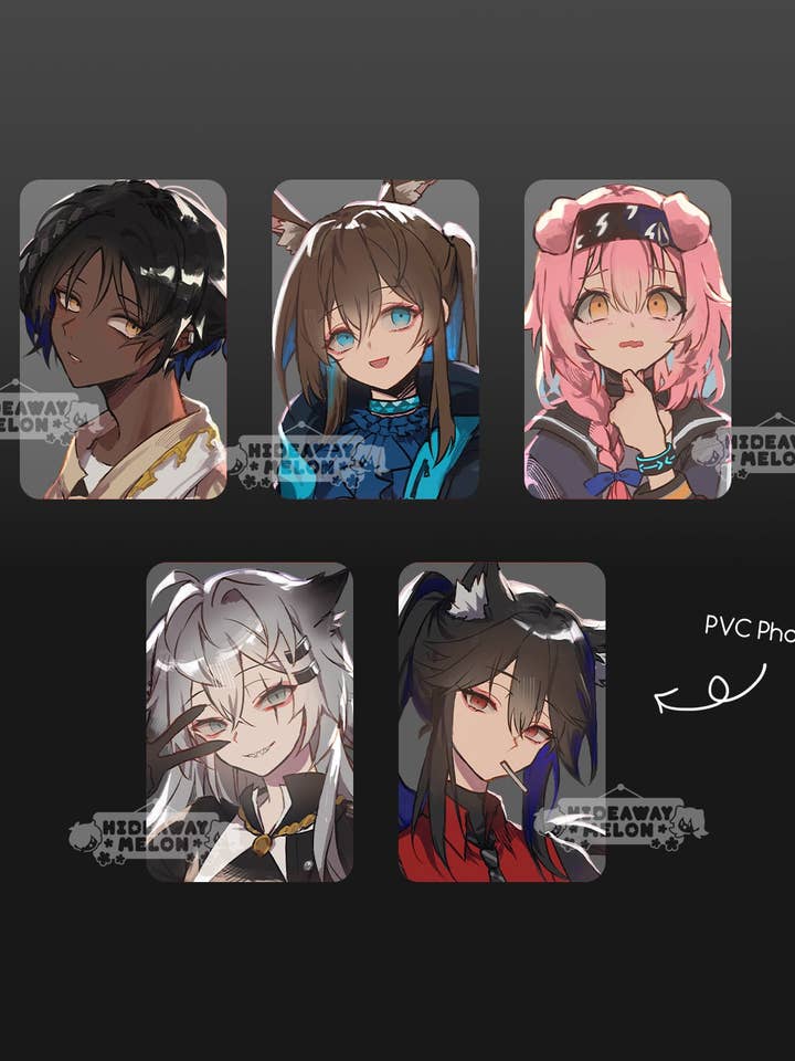 Arknights PVC gennemsigtige fotokort for engroshandel hos HideawayMelon