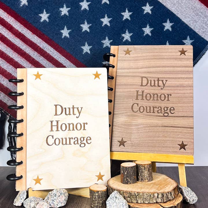 Sacred Honor - Wholesale Journal/Diary - Disc Bound Walnut Journal7