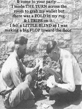 Texas Hold'em Birthday Card Humorous Greeting Cards for wholesale by GrammaBurp Humorous Greeting Cards